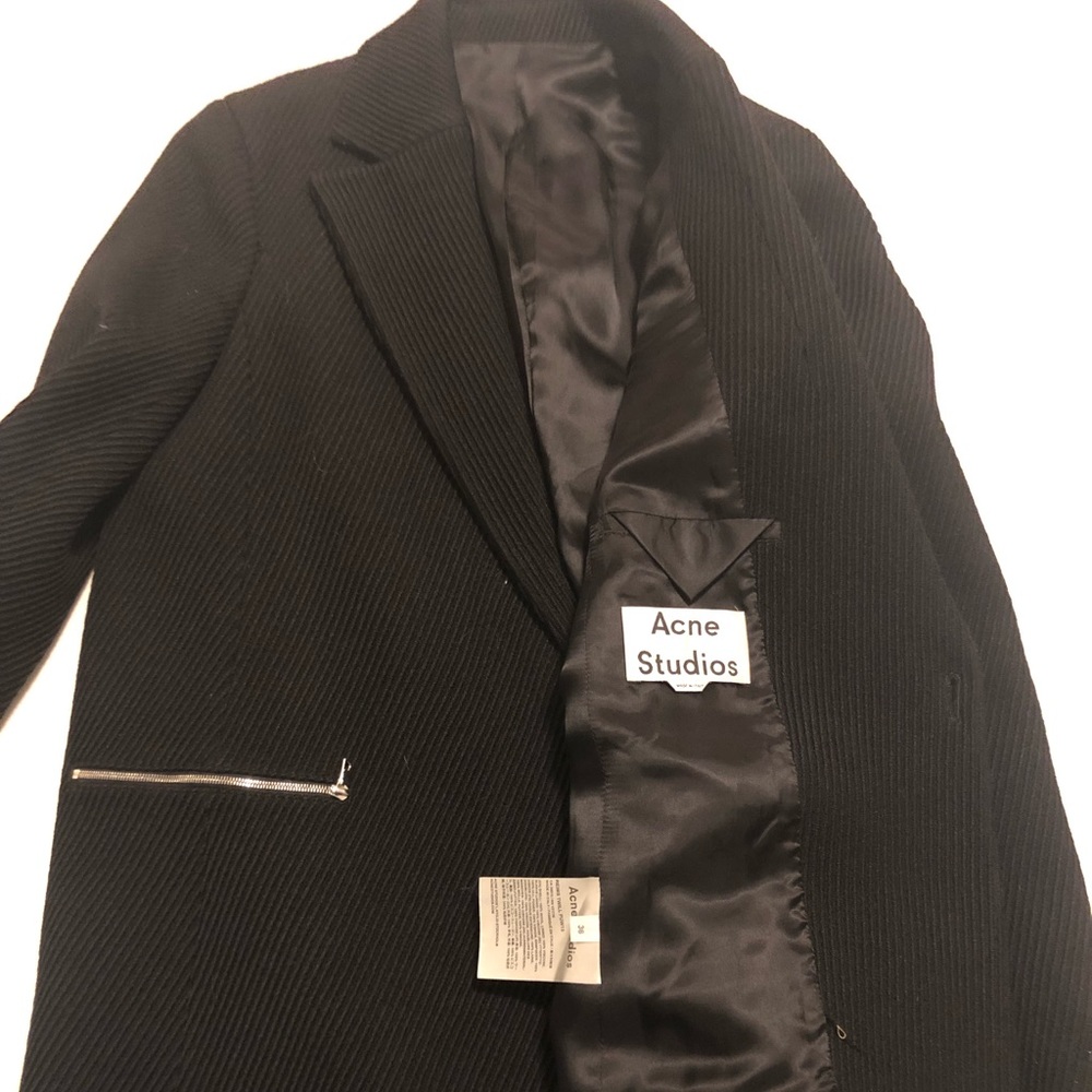 SOLD- AcneStudios A-line twill ribbed blazer